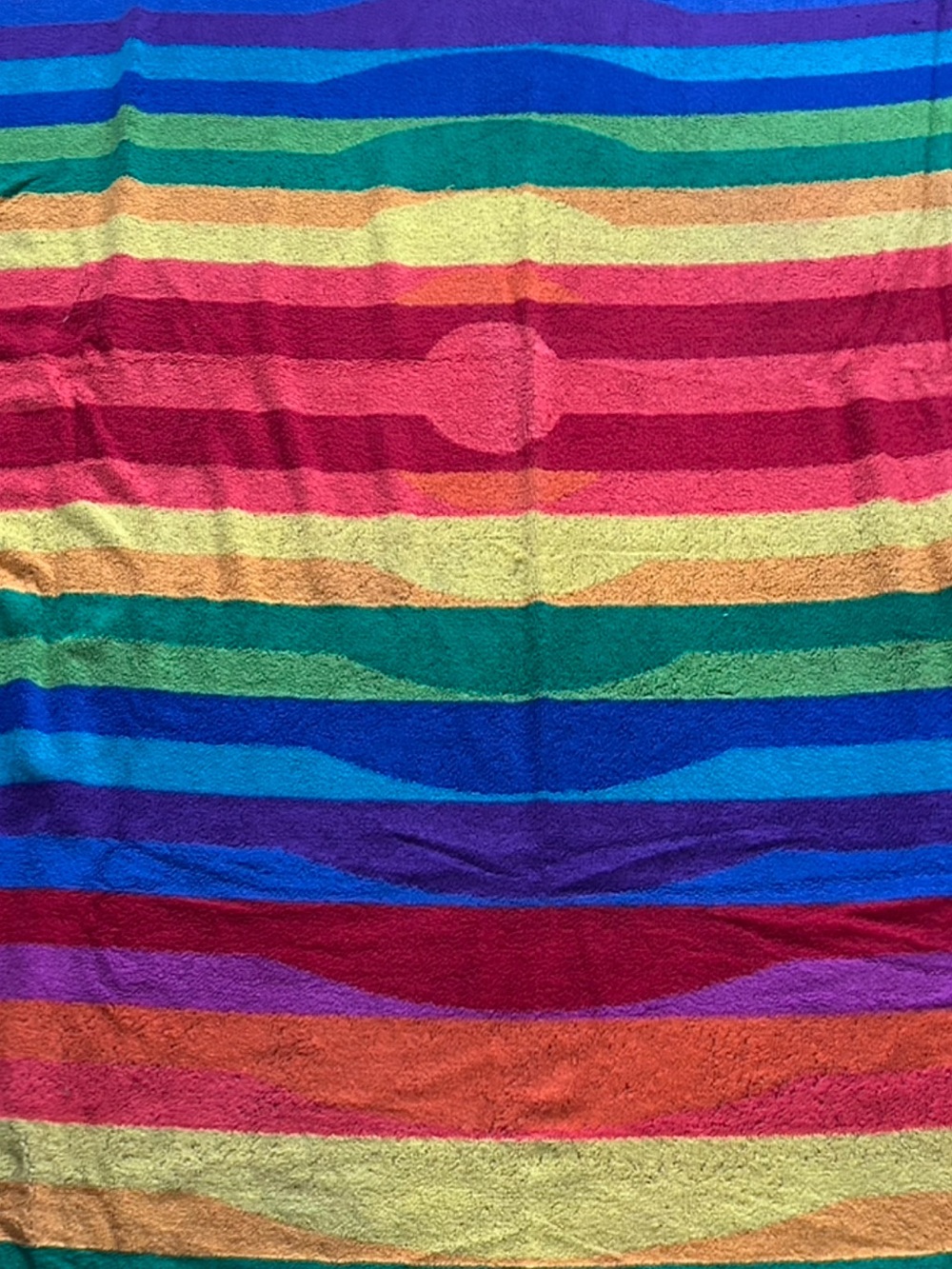 Vibrant Striped Beach Towel